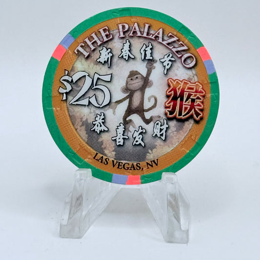 The Palazzo Las Vegas Nevada 2016 'Year Of The Monkey' LE $25 Casino Chip D2071