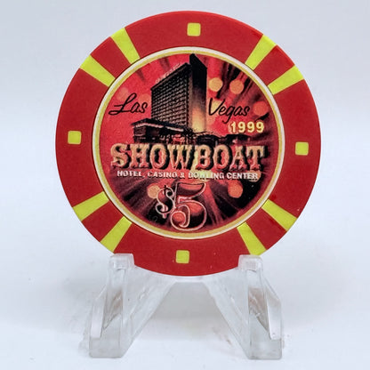 Showboat Las Vegas Nevada 1999 '45th Anniversary' LE $5 Casino Chip V3392