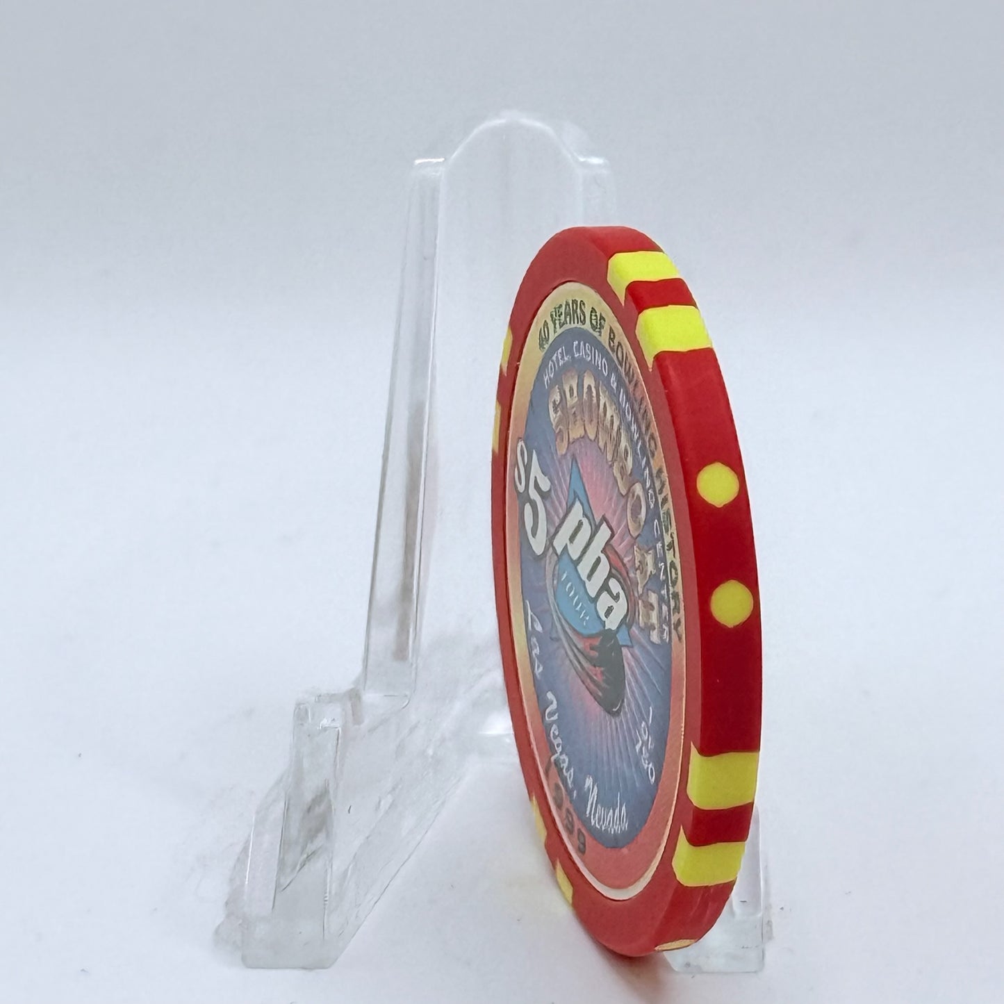 Showboat Las Vegas Nevada 1999 'PBA Tour' LE $5 Casino Chip V5550