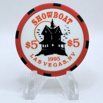 Showboat Las Vegas Nevada 1995 'Halloween' LE $5 Casino Chip N0522