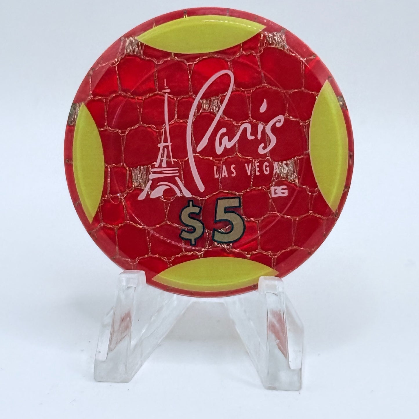 Paris Las Vegas Nevada 1999 $5 Jeton Casino Chip V5203