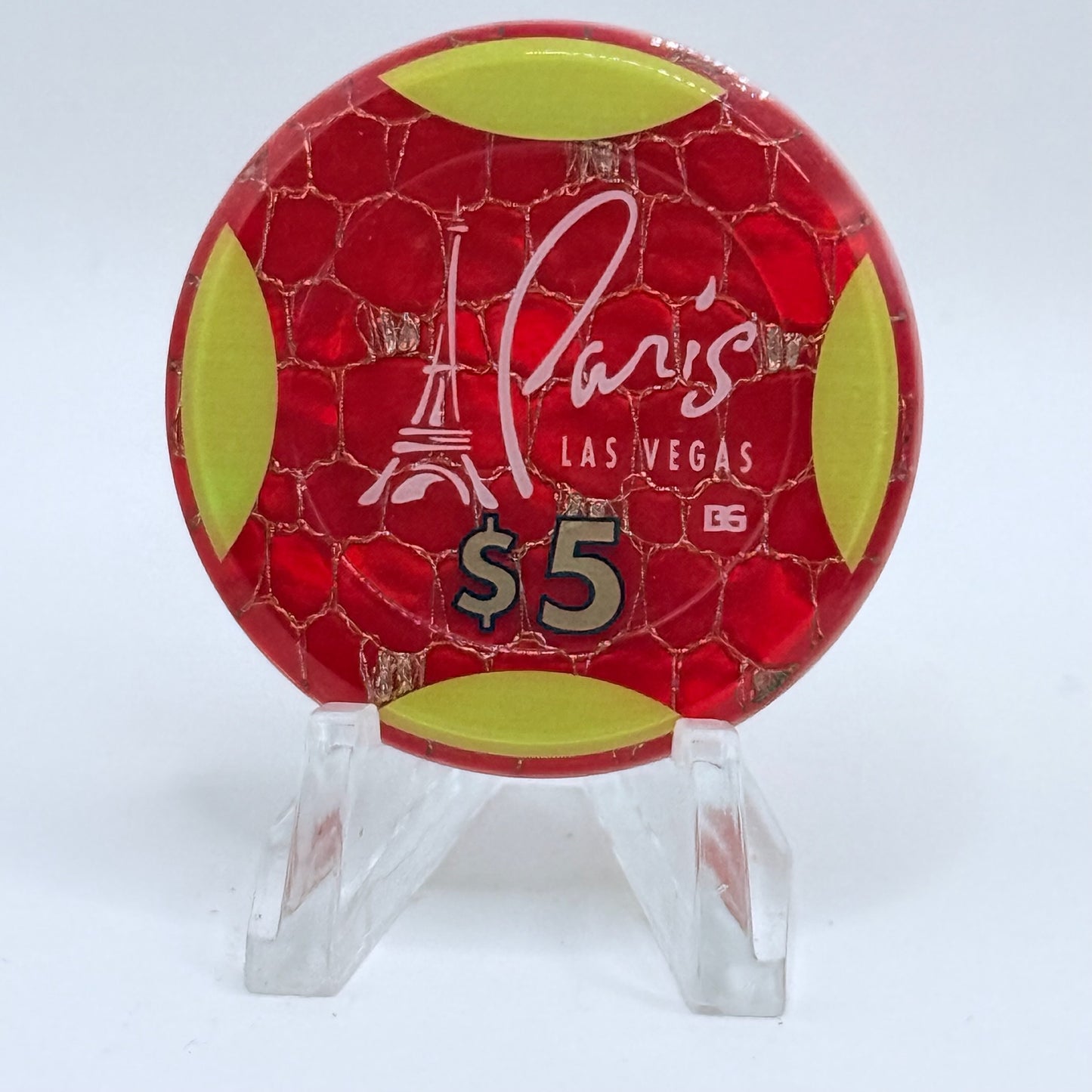 Paris Las Vegas Nevada 1999 $5 Jeton Casino Chip V5203