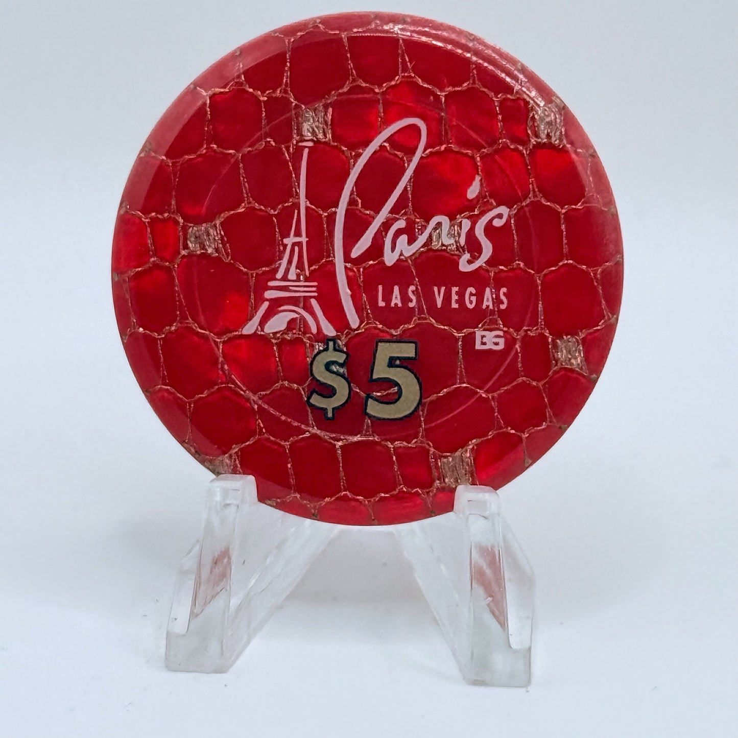 Paris Las Vegas Nevada 1999 $5 Jeton Casino Chip V5201