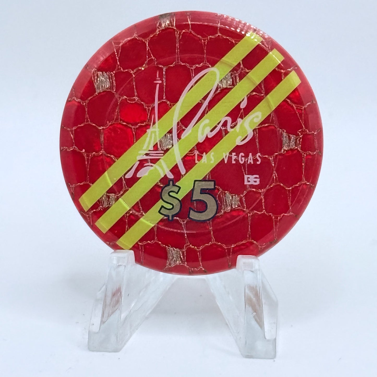 Paris Las Vegas Nevada 1999 $5 Jeton Casino Chip V5202