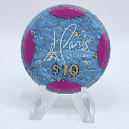 Paris Las Vegas Nevada 1999 $10 Jeton Casino Chip V5209
