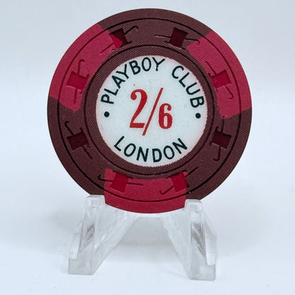 Playboy Club (Original) London United Kingdom 2/6 Table Chips - Older Currency