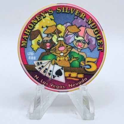 Mahoney's Silver Nugget N. Las Vegas Nevada 2002 'Easter' LE $5 Casino Chip V6488