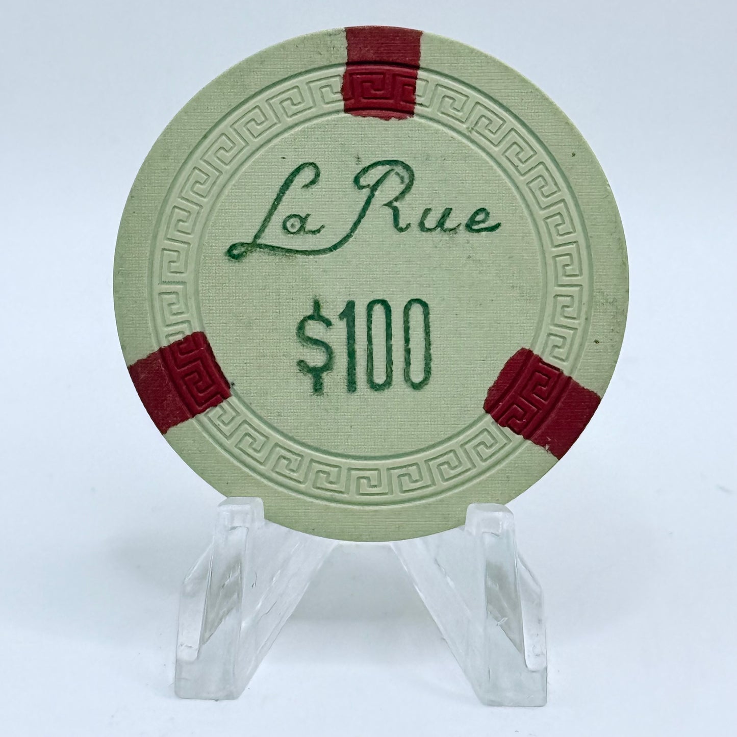 La Rue Restaurant and Casino Las Vegas Nevada 1950 $100 Casono Chip V6381
