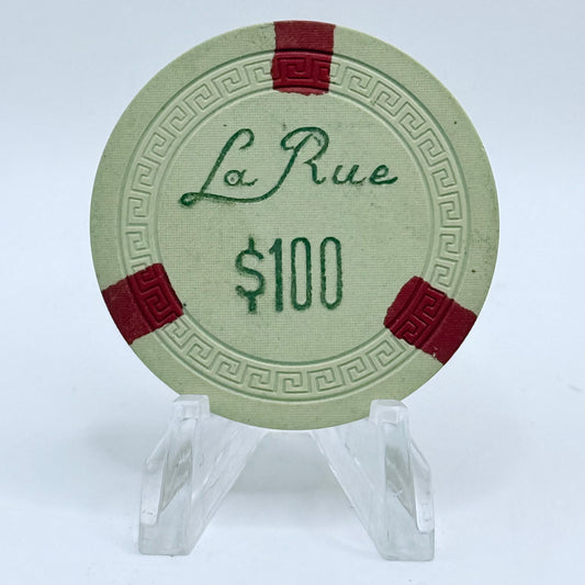 La Rue Restaurant and Casino Las Vegas Nevada 1950 $100 Casono Chip V6381