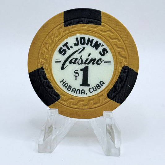 St. John's Casino Habana Cuba $1 Casino Chip