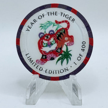 Crystal Park Casino Crystal City California 1996 'Year Of Tiger' LE $25 Casino Chip