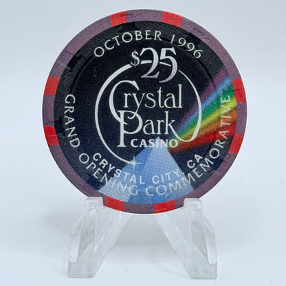Crystal Park Casino Crystal City California 1996 'Year Of Tiger' LE $25 Casino Chip