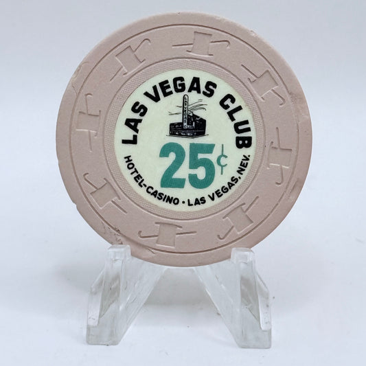 Las Vegas Club Las Vegas Nevada 1960's $.25 Casino Chip N1845