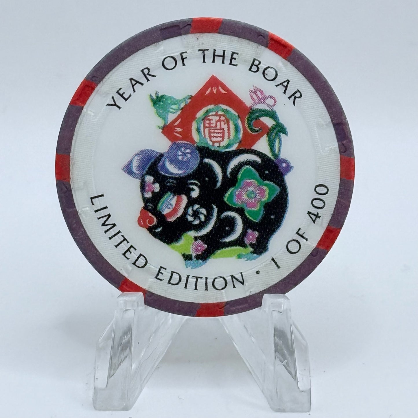 Crystal Park Casino Crystal City California 1996 'Year Of Boar' Series 2 LE $25 Casino Chip