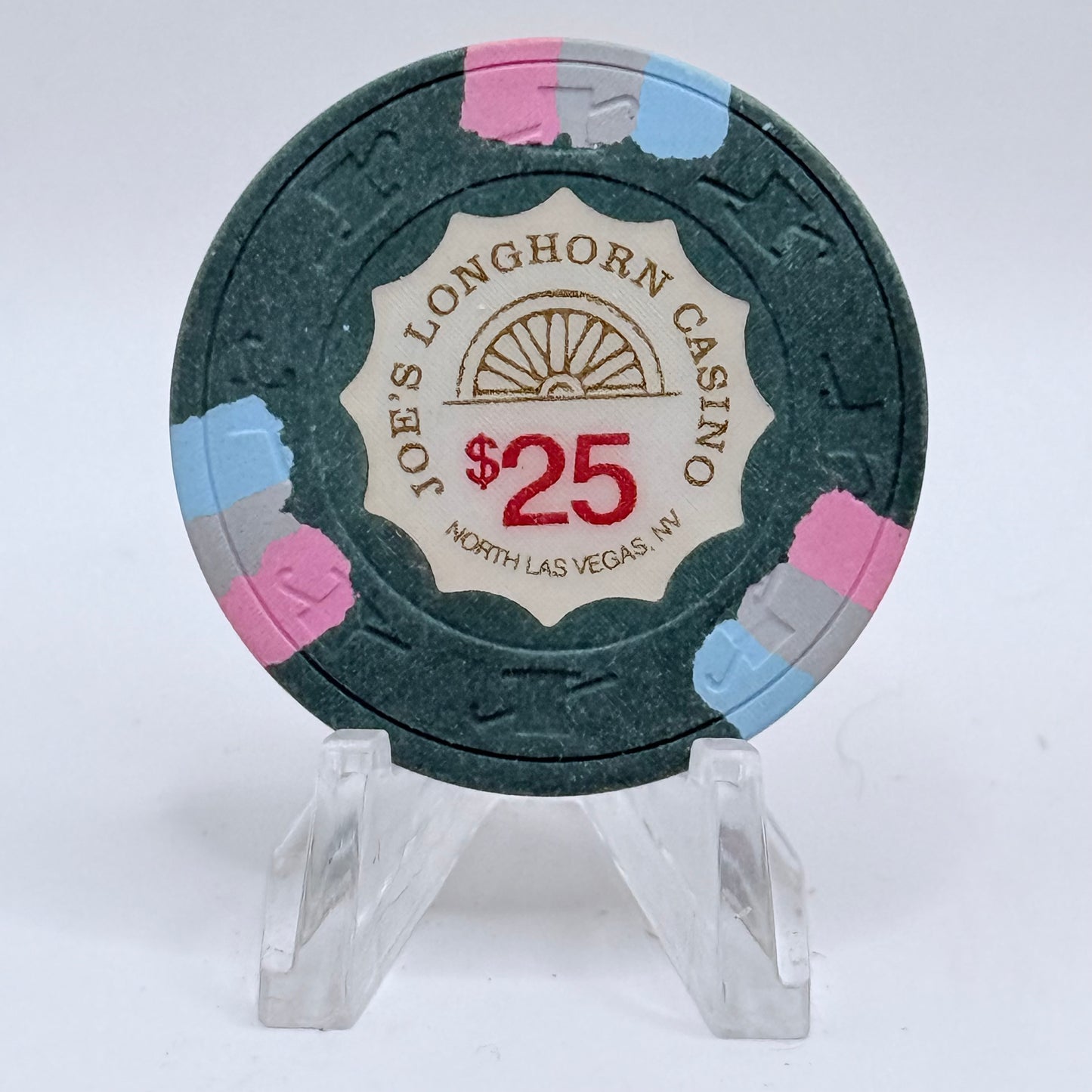 Joe's Longhorn Bar & Casino N. Las Vegas NV 1990 $25 Chip V4762