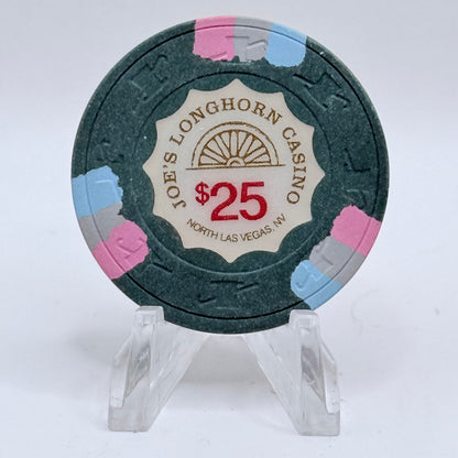 Joe's Longhorn Bar & Casino N. Las Vegas NV 1990 $25 Chip V4762