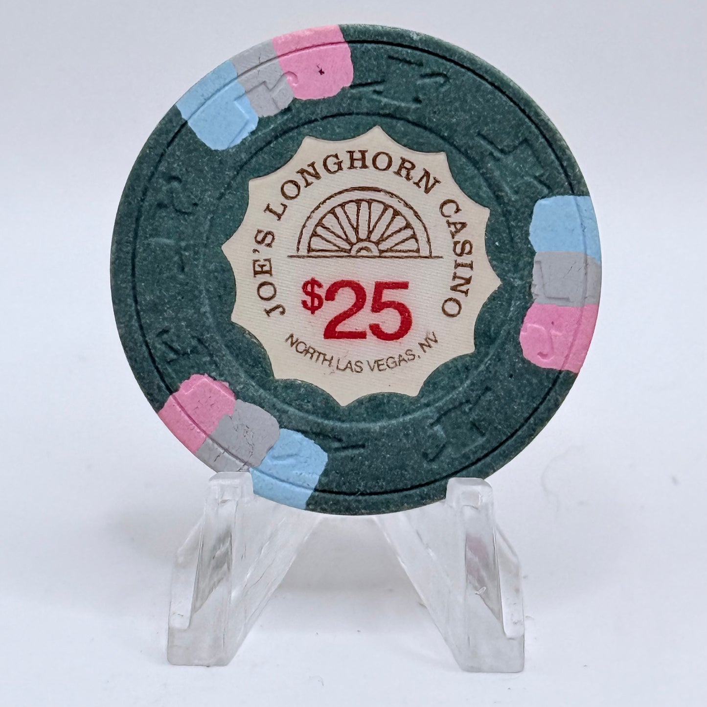 Joe's Longhorn Bar & Casino N. Las Vegas NV 1990 $25 Chip V4762