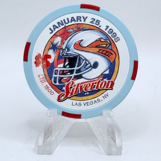Silverton Las Vegas Nevada 1998 'Super Bowl' LE $5 Casino Chip V1543