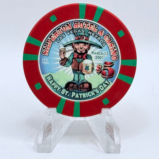 Silverton Las Vegas Nevada 2001 'St. Patricks Day' LE $5 Casino Chip V7590