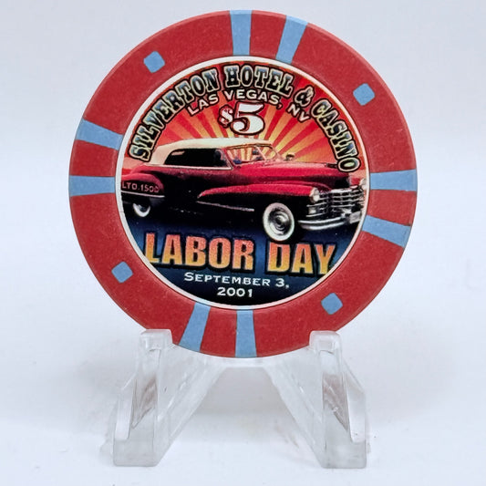 Silverton Las Vegas Nevada 2001 'Labor Day' LE $5 Casino Chip V9809