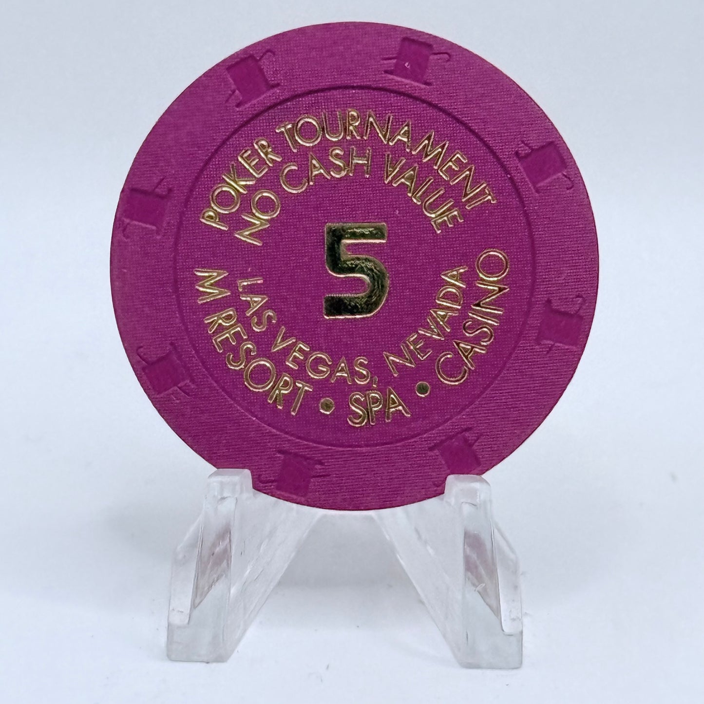 M Resort Spa Casino Las Vegas Nevada 03 Series 2 $5 NCV Casino Chip E9748