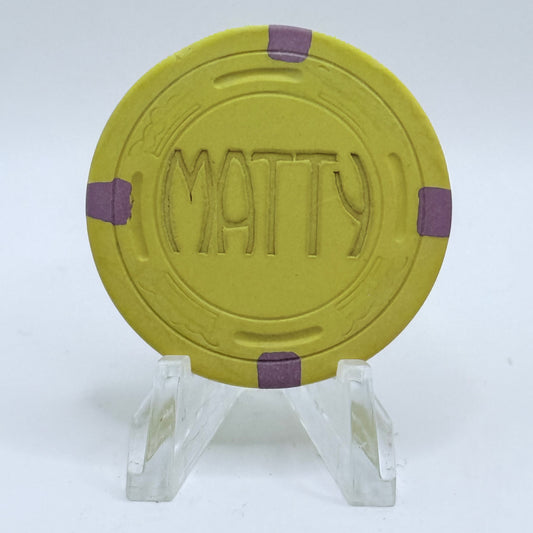 Matty's Club Las Vegas Nevada 1955 $5 Casino Chip N8732