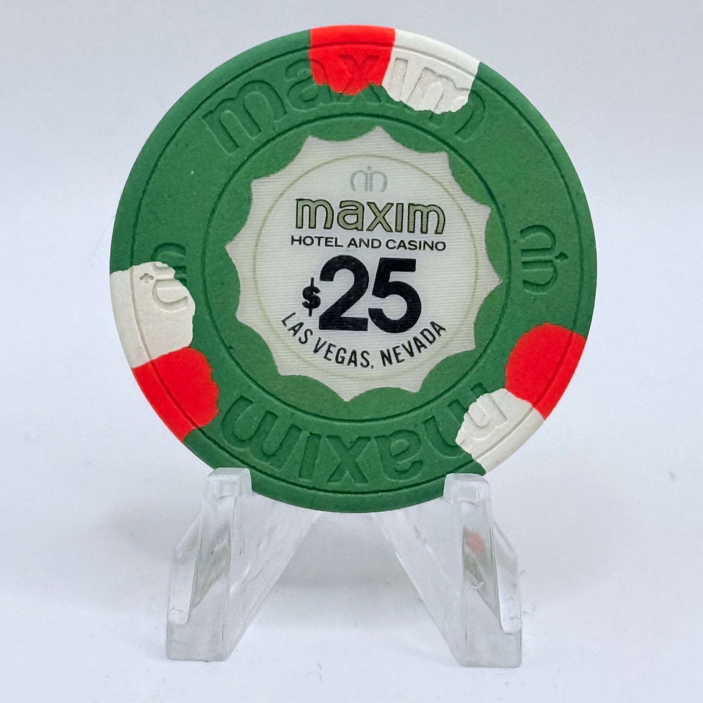 Maxim Las Vegas Nevada 1977 $25 Casino Chip N4608.1