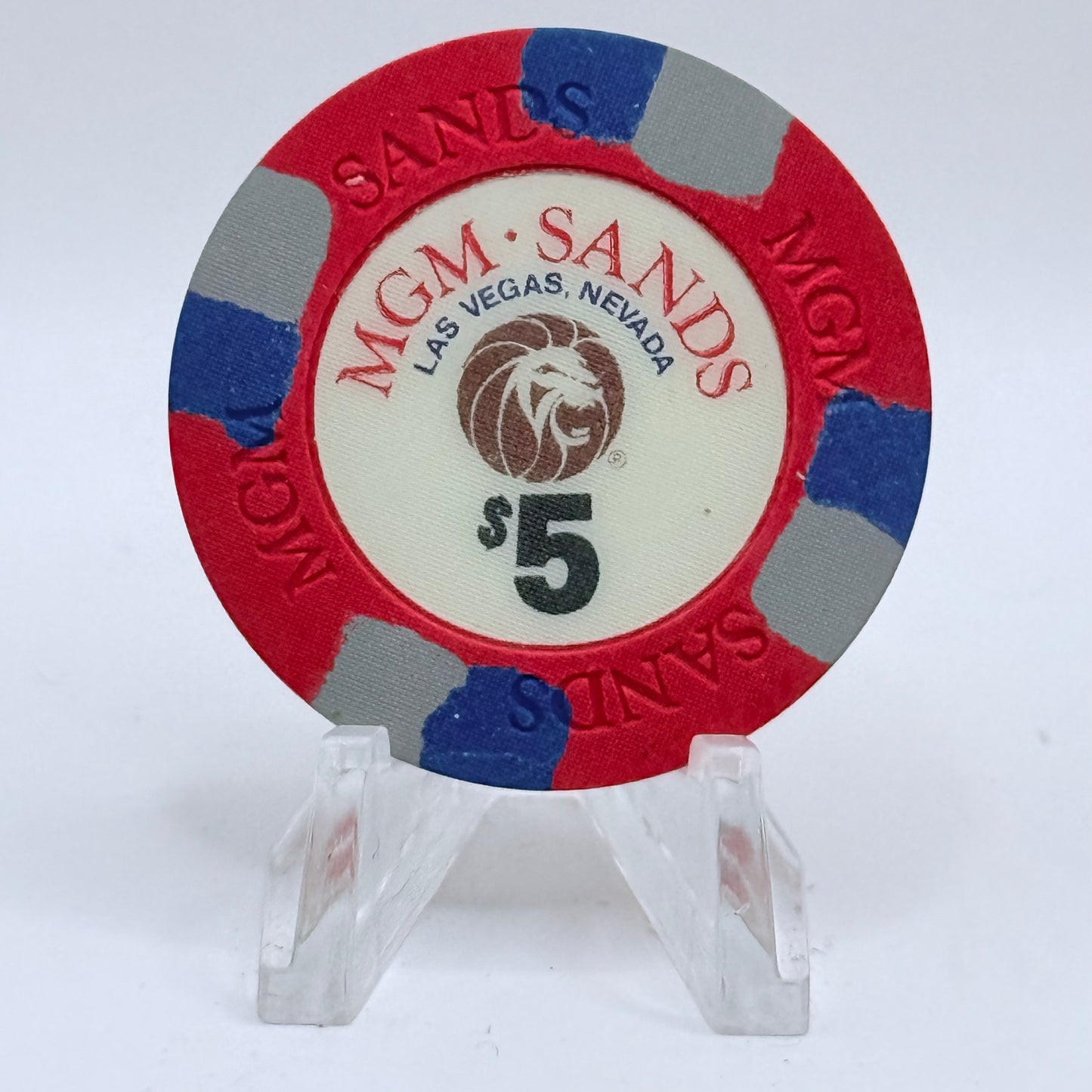 MGM Sands Las Vegas NV 1988 $5 Chip N2129