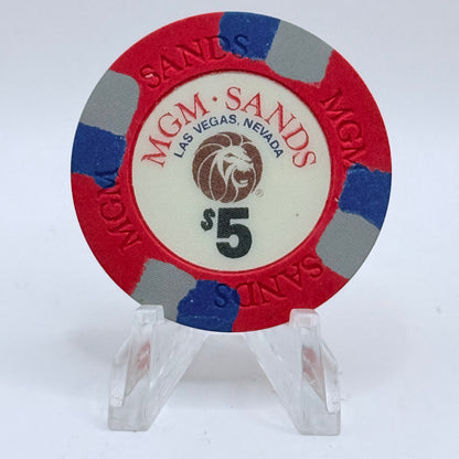 MGM Sands Las Vegas NV 1988 $5 Chip N2129