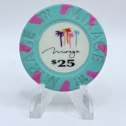 Mirage Resort Casino Las Vegas Nevada 1989 $25 Casino Chip N4669