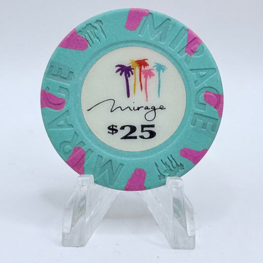 Mirage Resort Casino Las Vegas Nevada 1989 $25 Casino Chip N4669