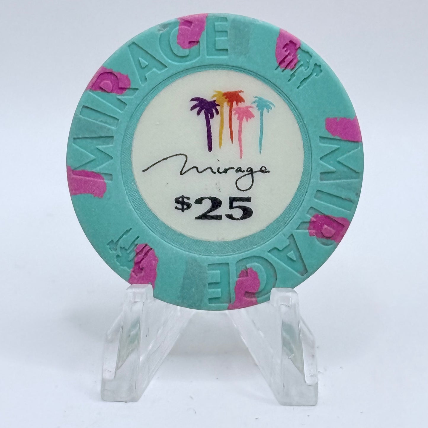 Mirage Resort Casino Las Vegas Nevada 1989 $25 Casino Chip N4669