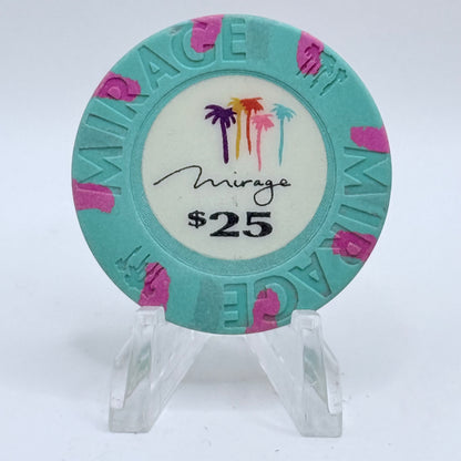 Mirage Resort Casino Las Vegas Nevada 1989 $25 Casino Chip N4669