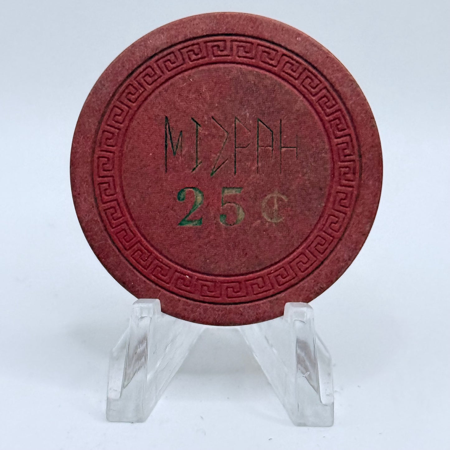 Mizpah Hotel Tonopah Nevada 1956 $0.25 Casino Chip N7374