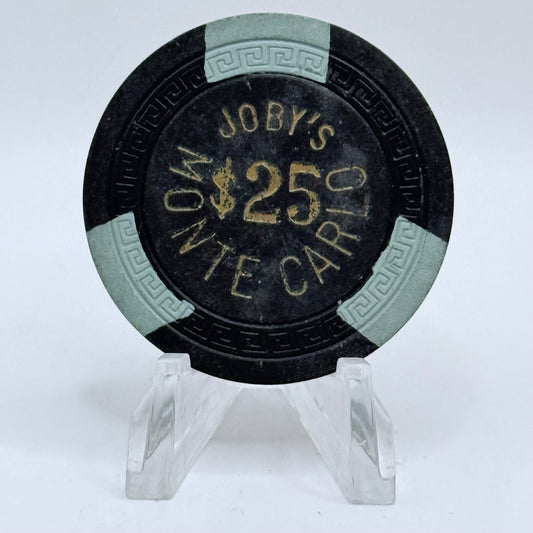 Joby’s Monte Carlo Crystal Bay Nevada 1960 $25 Casino Chip E8777