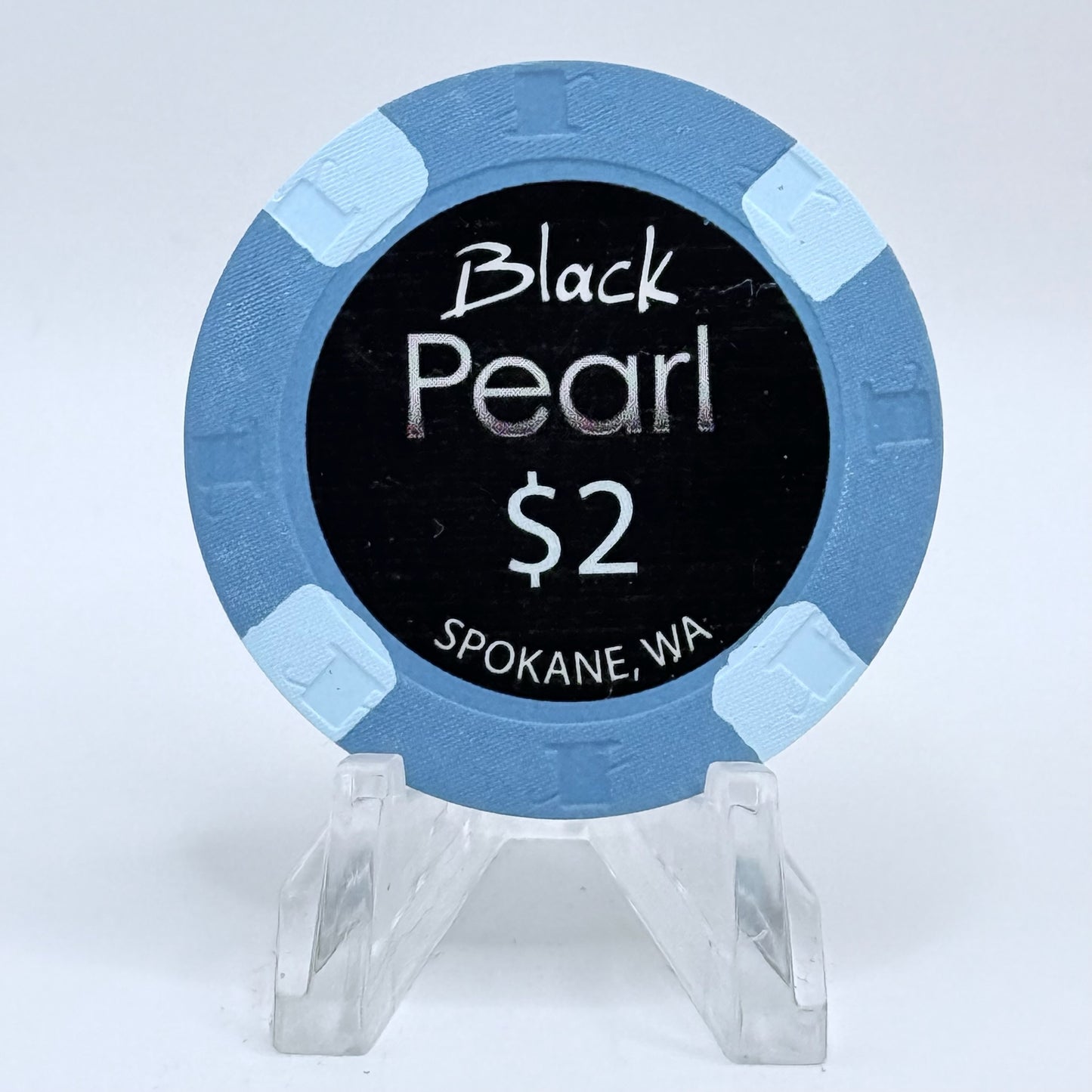 Black Pearl Card Room Spokane Valley Washington $2 Casino Chip