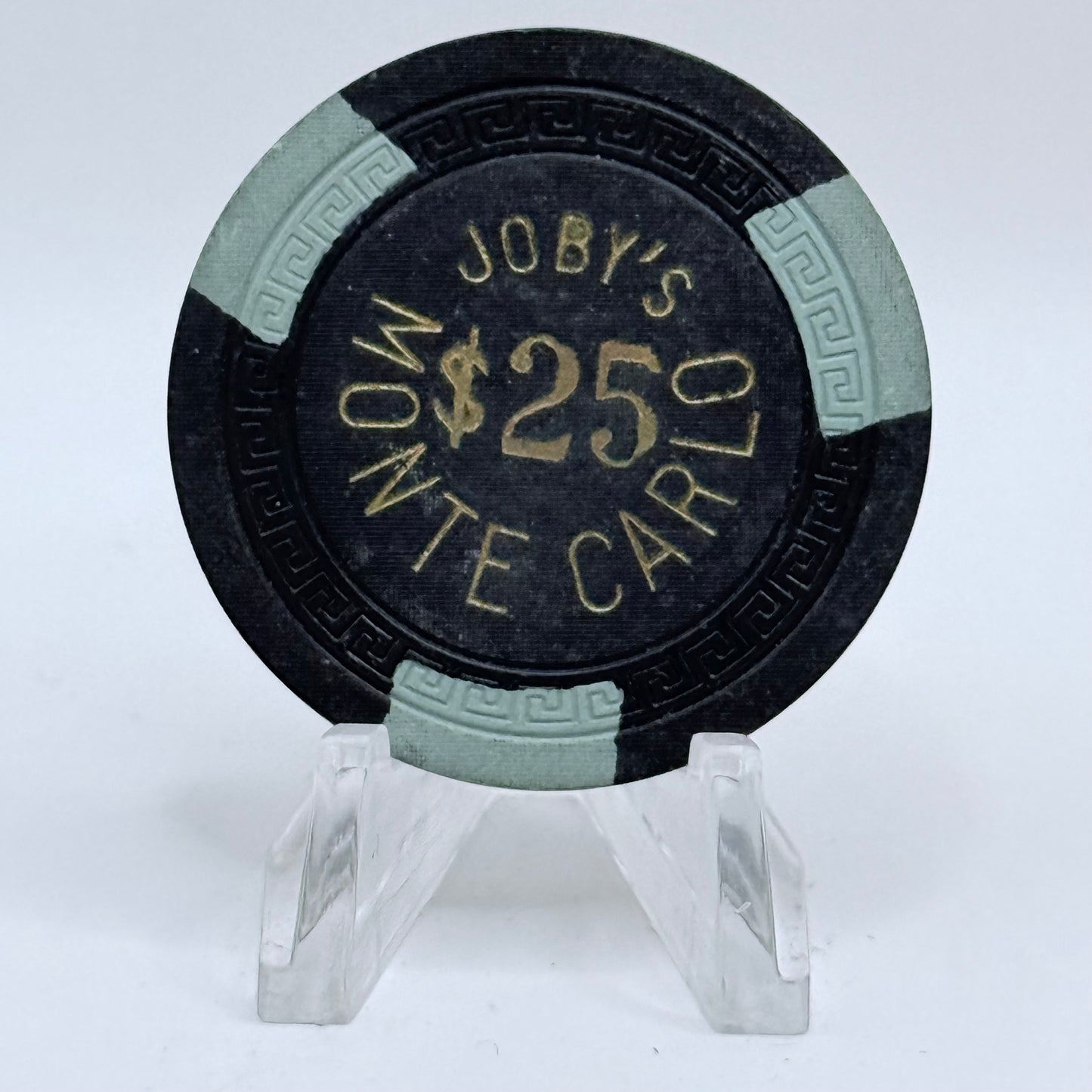 Joby’s Monte Carlo Crystal Bay Nevada 1960 $25 Casino Chip E8777