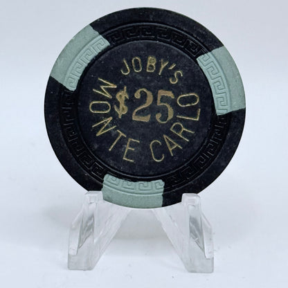 Joby’s Monte Carlo Crystal Bay Nevada 1960 $25 Casino Chip E8777