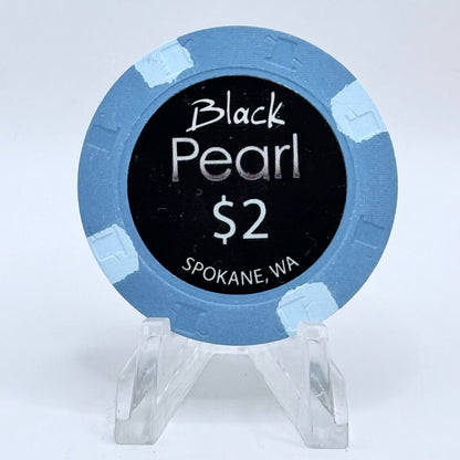 Black Pearl Card Room Spokane Valley Washington $2 Casino Chip