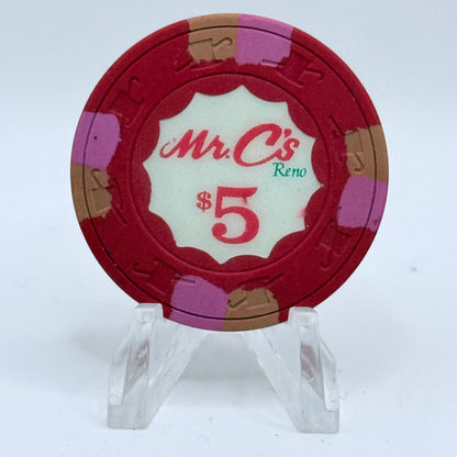 Mr. C's Casino Reno Nevada 1981 $5 Casino Chip N6189