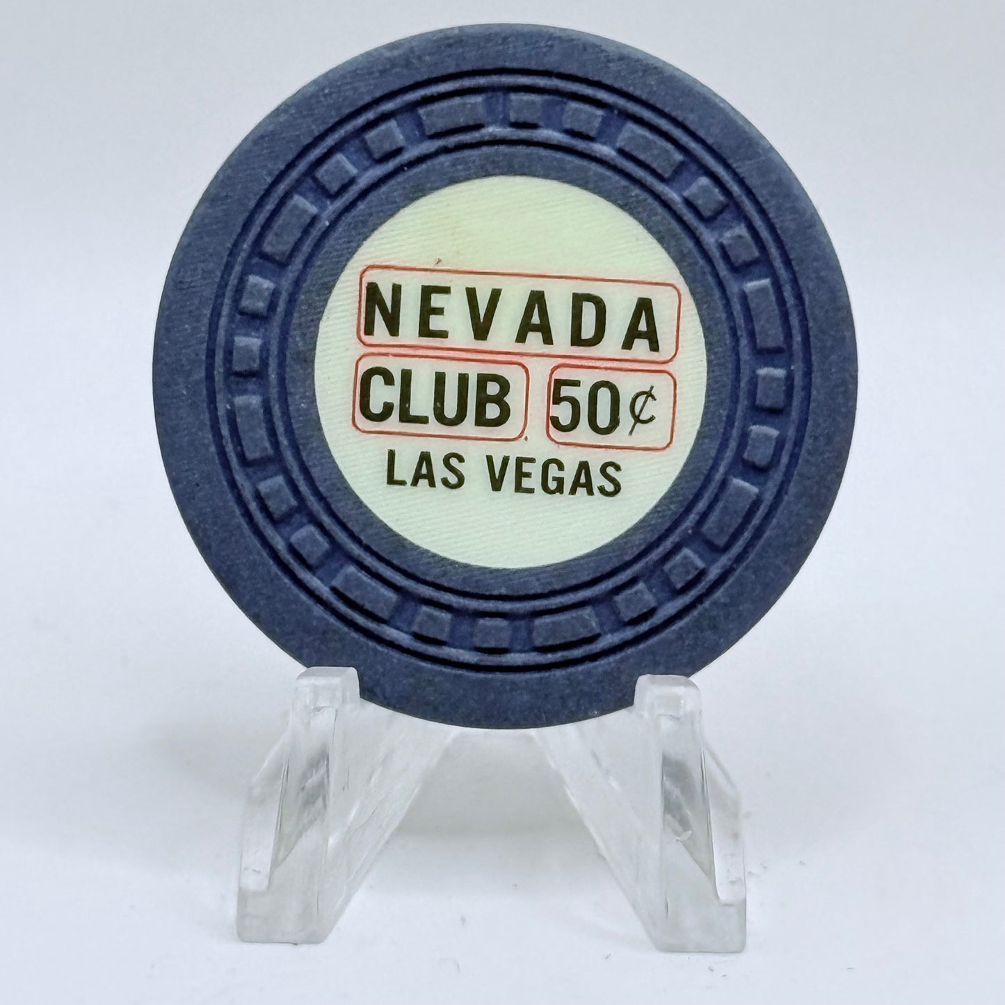 Nevada Club Casino Las Vegas Nevada 1950's $.50 Casino Chip N7630