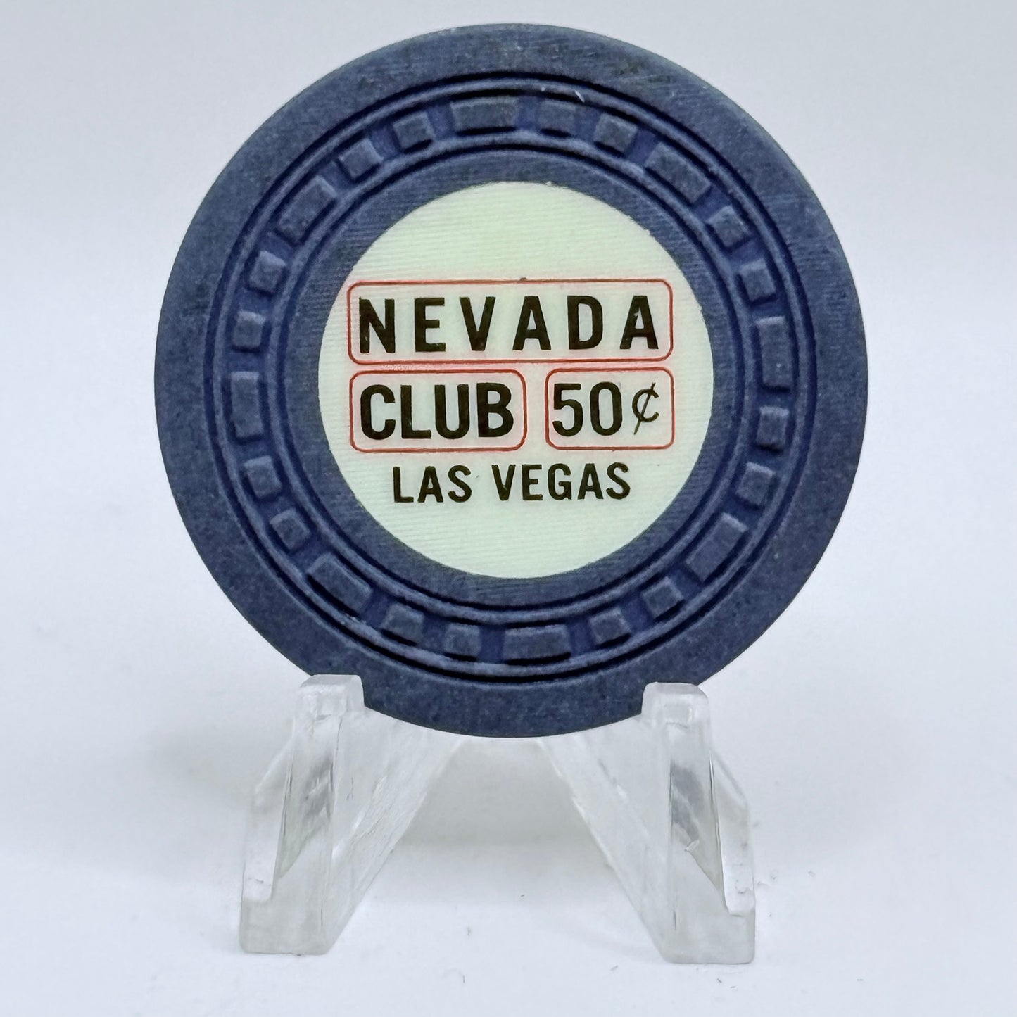 Nevada Club Casino Las Vegas Nevada 1950's $.50 Casino Chip N7630