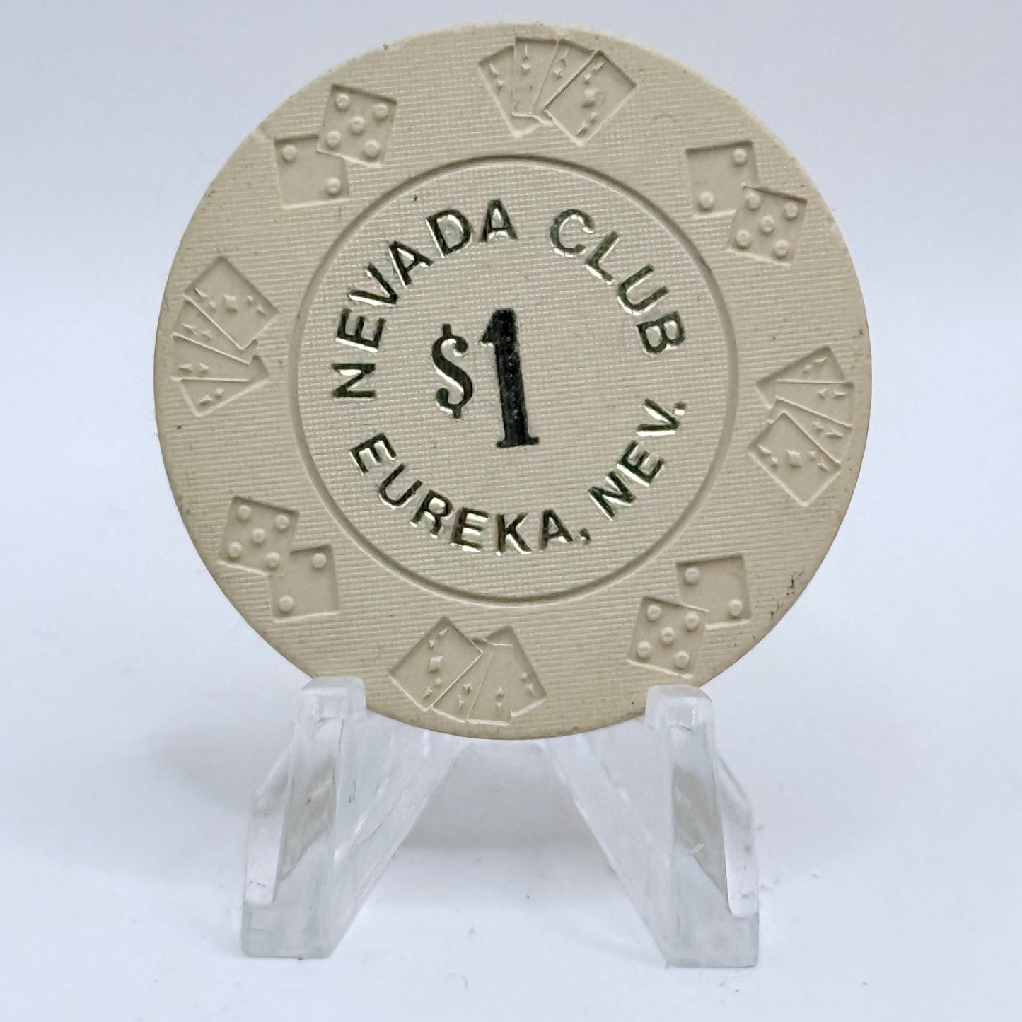 Nevada Club Eureka Nevada 1969 $1 Casino Chip N0970