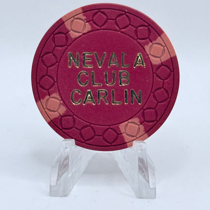 Nevada Club Carlin Nevada 1968 $5 Casino Chip N3280