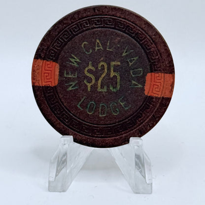 New Cal-Vada Lodge Lake Tahoe Nevada 1951 $25 Chip N6973