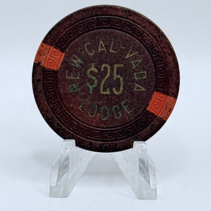 New Cal-Vada Lodge Lake Tahoe Nevada 1951 $25 Chip N6973
