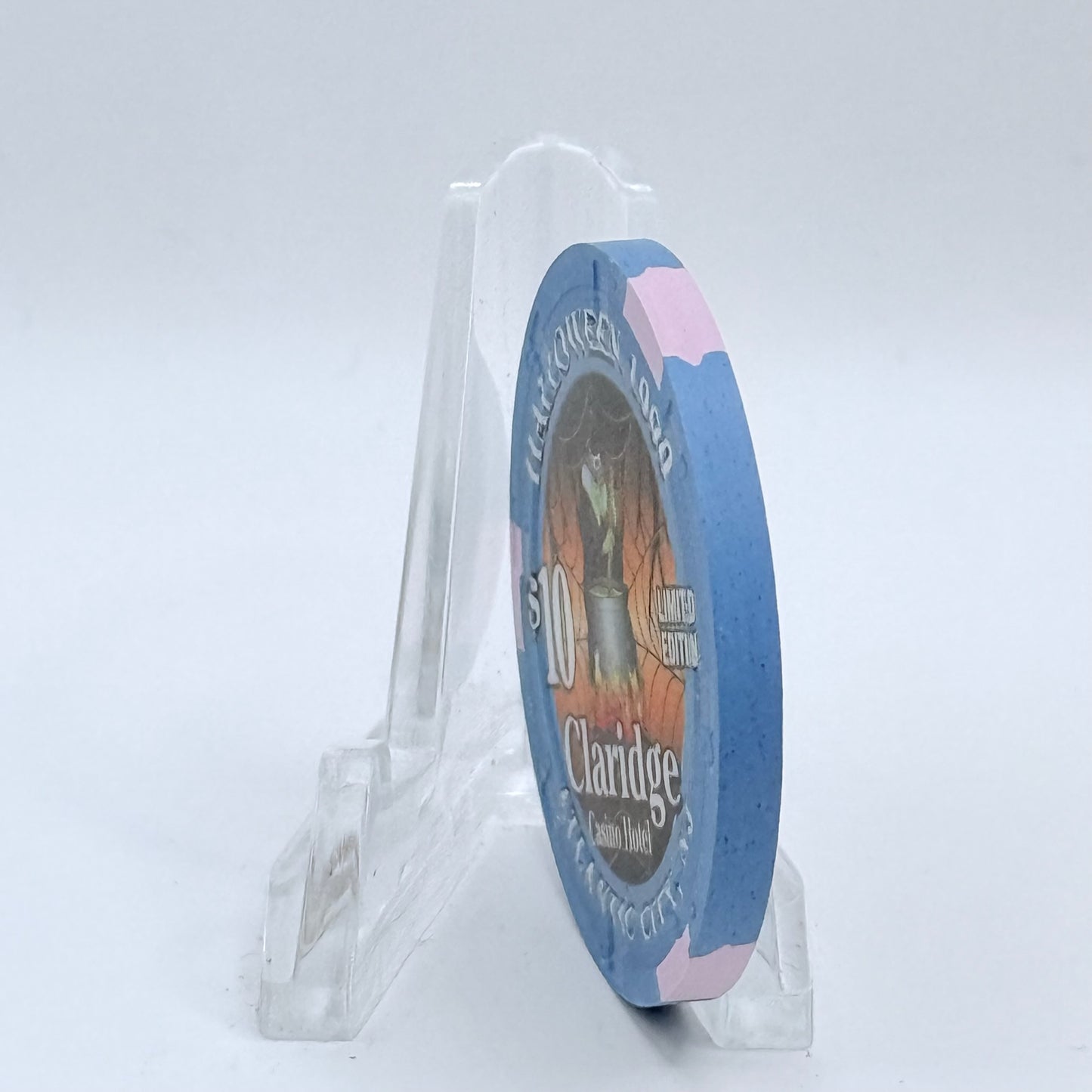 Claridge Atlantic City New Jersey 1999 'Halloween' LE $10 Casino Chip