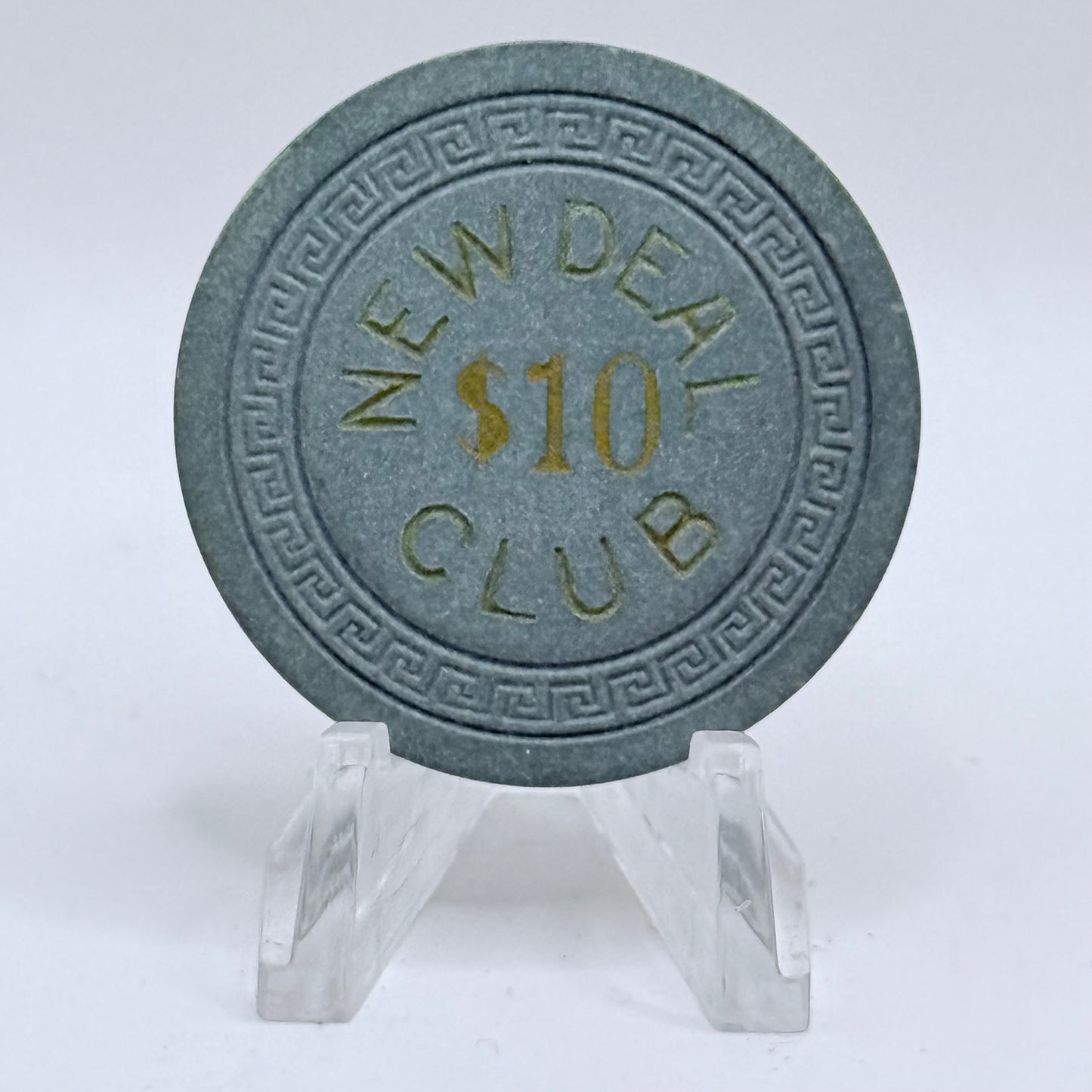 New Deal Club Casino Elko Nevada 1940 $10 Casino Chip V3148