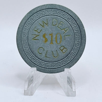 New Deal Club Casino Elko Nevada 1940 $10 Casino Chip V3148