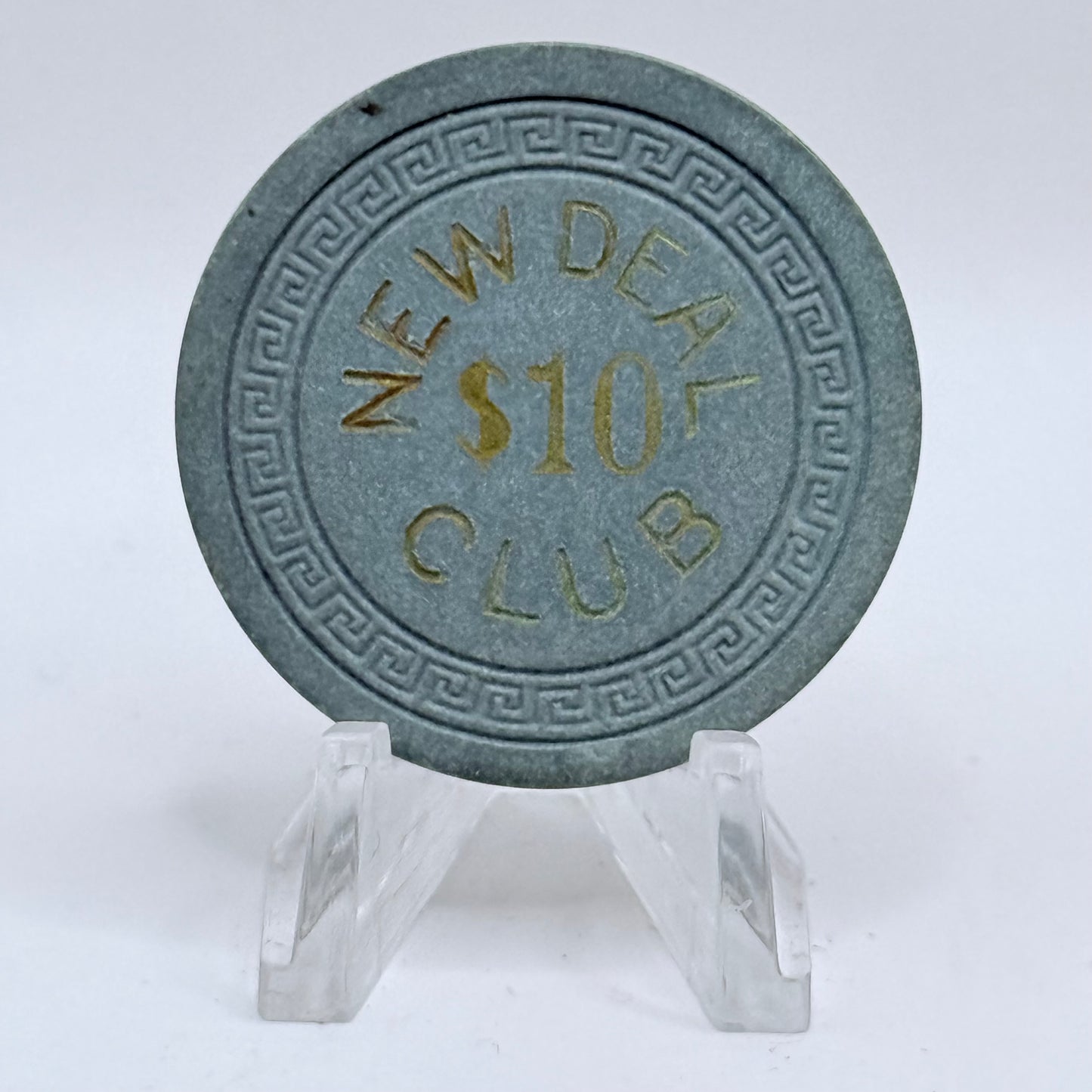 New Deal Club Casino Elko Nevada 1940 $10 Casino Chip V3148